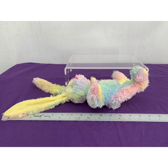 Dan Dee Collectables Choice Tie Die Bunny Pastels Pink Nose and Bow Yellow Posea - Picture 9 of 11